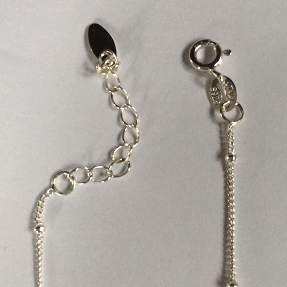 New! Anklet with Sterling Silver Beads - Picture 5 of 6